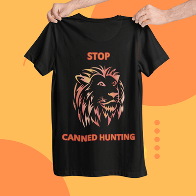 STOP CANNED LION HUNTING UNISEX T-SHIRT
