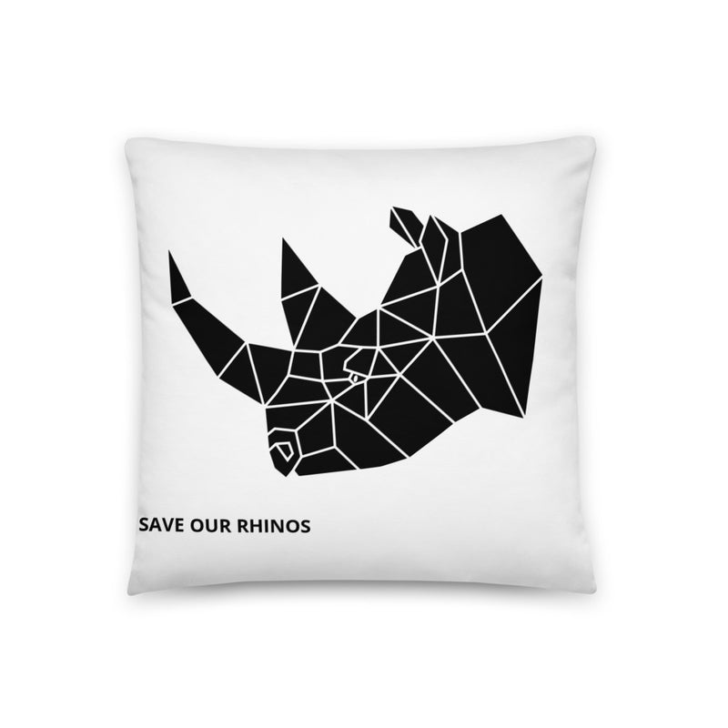 SAVE OUR RHINOS PILLOW