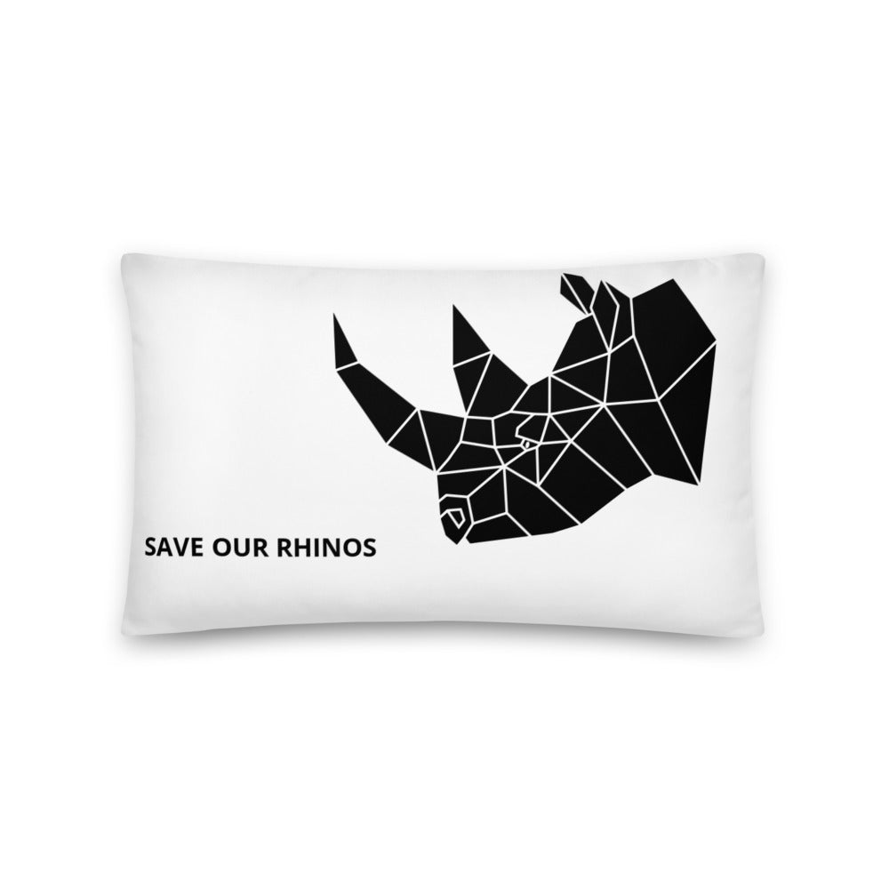 SAVE OUR RHINOS PILLOW