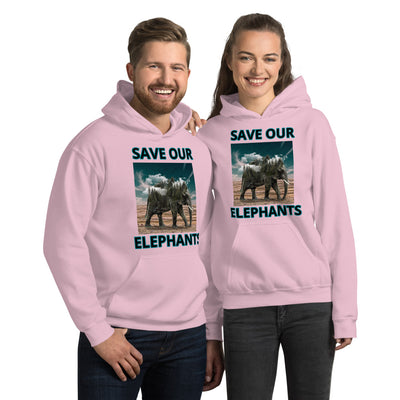 SAVE OUR ELEPHANTS UNISEX HOODIE
